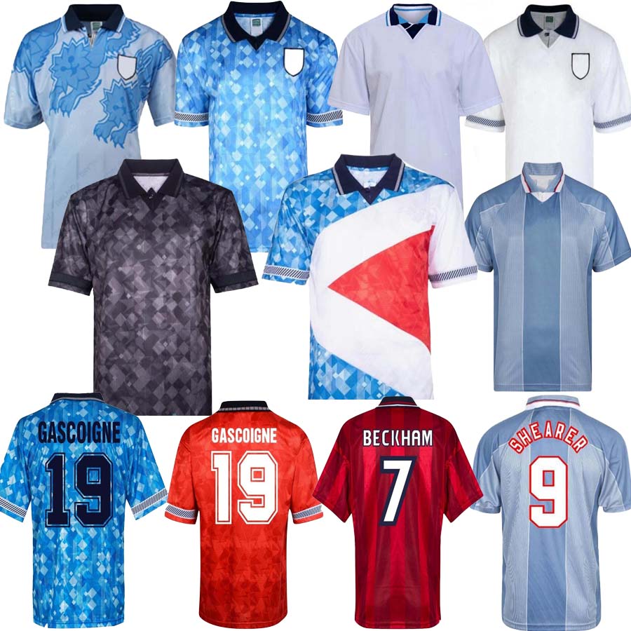 

Retro classic 1990 1992 1994 1998 2002 soccer jerseys BLACKOUT kits Mash 1980 1982 1989 Vintage 1996 BECKHAM GASCOIGNE OWEN GERRARD football shirt, Black