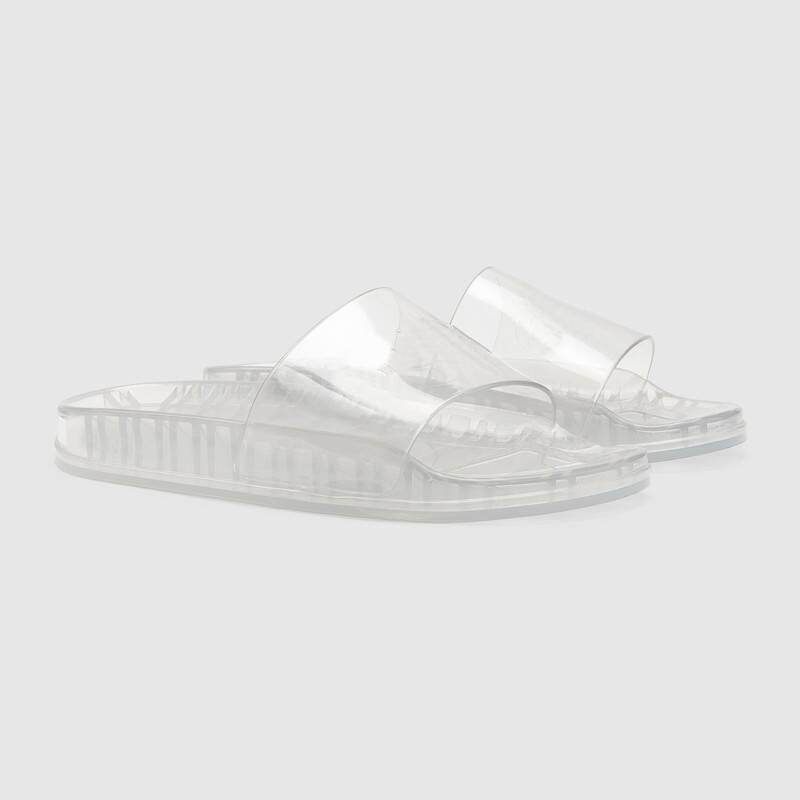 

2022 Season mens womens fashion pool flat slippers white clear transparent glow in dark rubber slide sandals 35-45