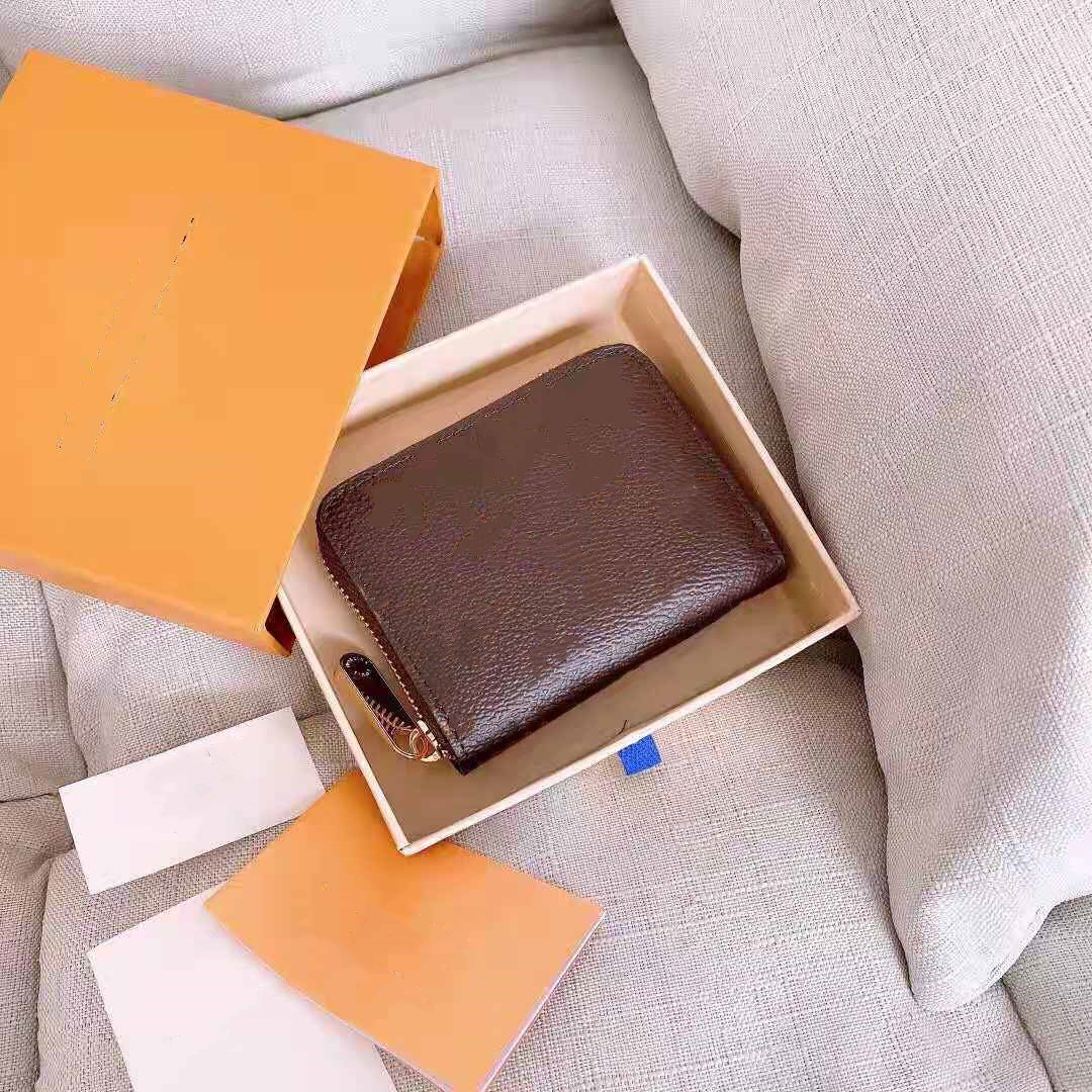 

Wholesale mini leather wallets for women multicolor designer short wallet Card holder lady purse classic zipper pocket 1111, Customize