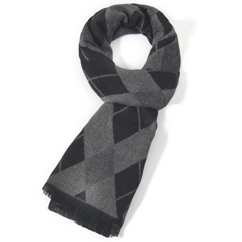 

Scarves Helisopus Striped Plaid Scarf For Men Autumn Winter Soft Warm Long Classic Shawl Fashion Accessories