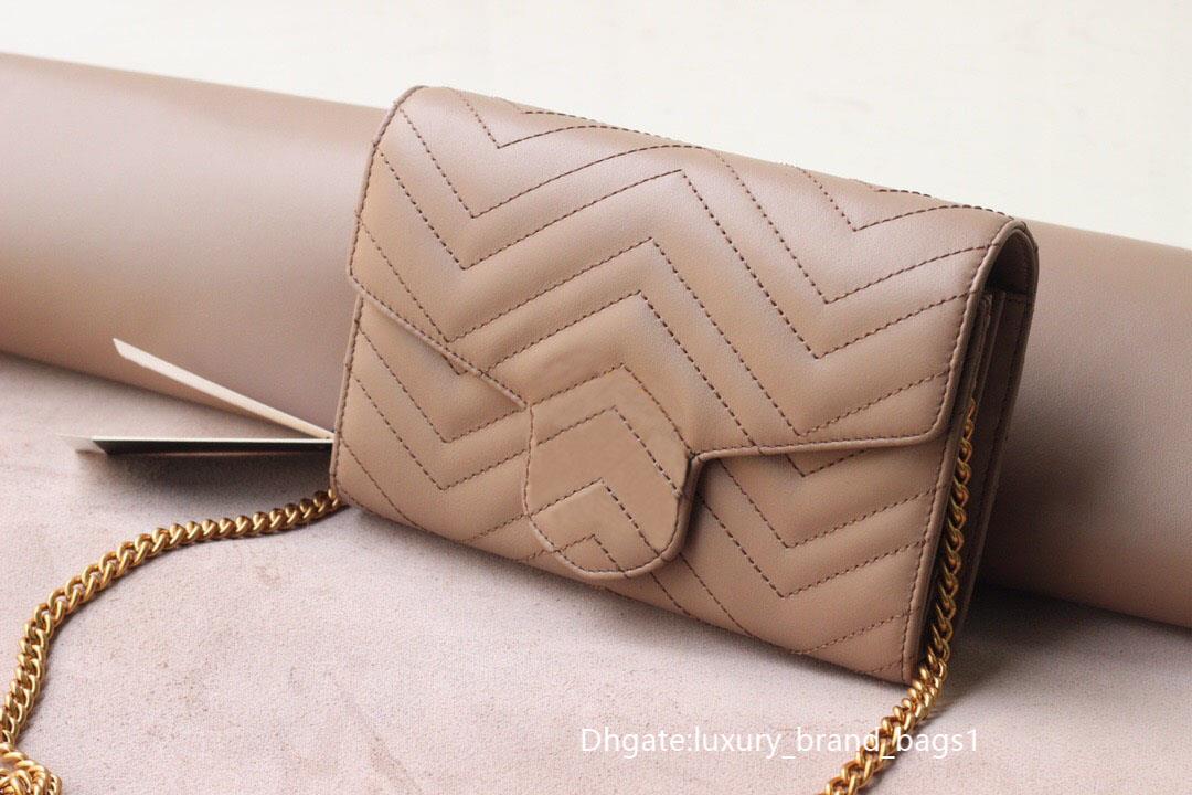 

Women Luxury Designers Bags 2022 Genuine leather Shoulder Bag Classic Fashion Crossbody Handbag Letters Buckle Tote Wallet with Box, White+gold buckle