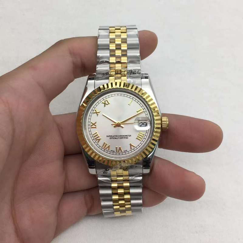 

Classic Series Wristwatches Women's Watches 126231 126233 26mm 31mm White Dial Asia 2813 Movement Automatic Two Tone 18K Gold Ladies Watches