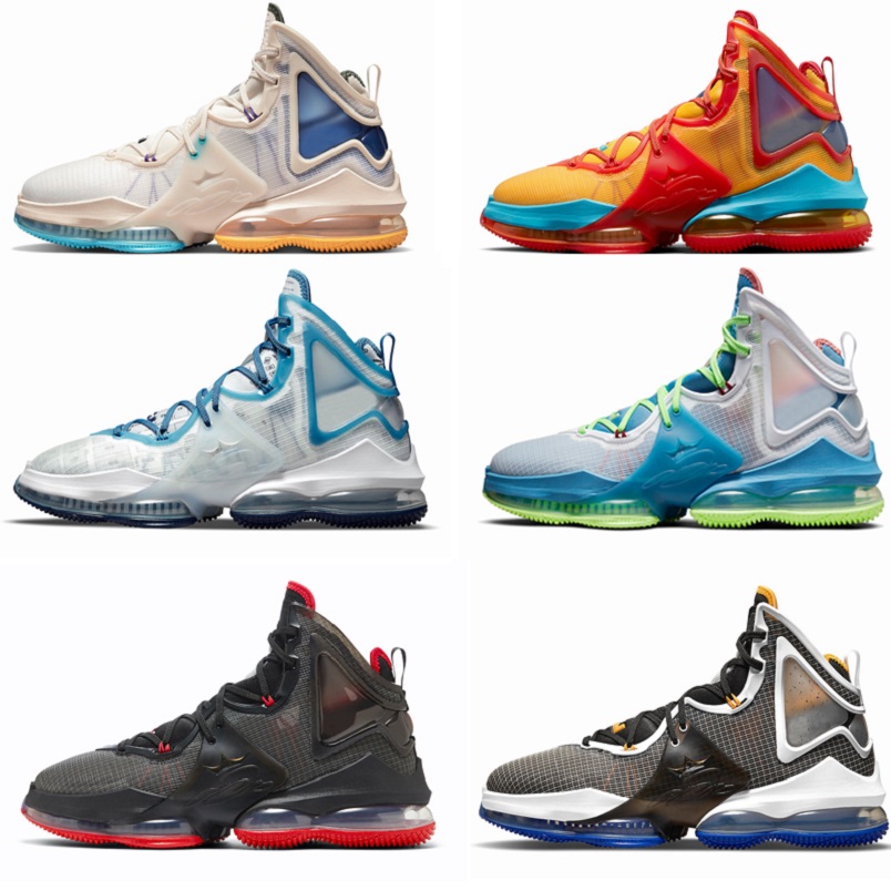 

2022 James 19 men basketball shoes high quality Uniform Hook Space Jam Dutch Blue Harwood Classic Hook Bred 19s mens Cushion Sports Sneakers 40-46, Pay for box