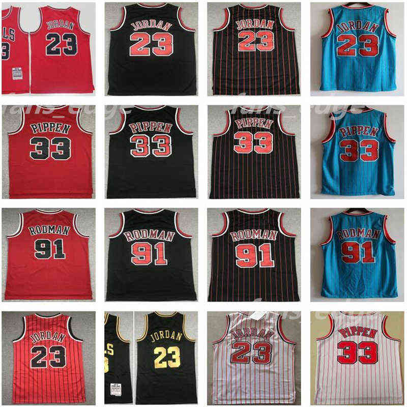 

Men Classic Basketball Jersey Retro michael 23 MJ dennis 91 rodman scottie 33 pippen Mitchell & Ness purple shirt Mutombo McGrady Hardaway