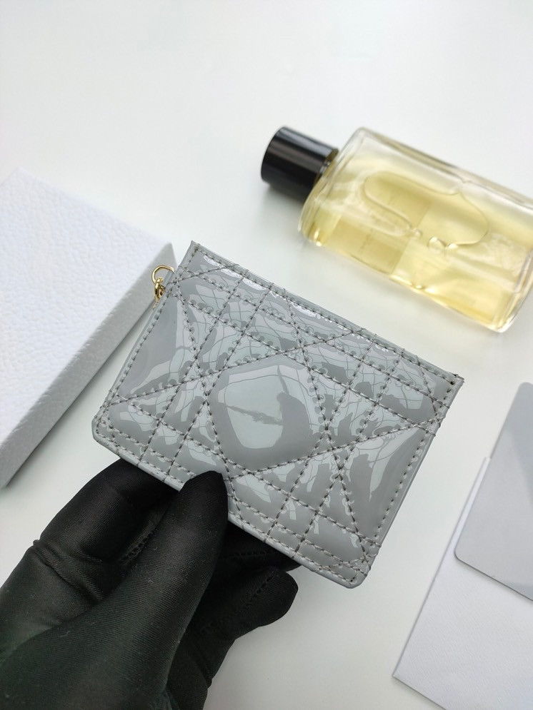 

Dio Designer Wallet leather multicolor coin purse short wallet purse lady Card holder classic mini zipper pocket Handbags 10-7.5cm, 01