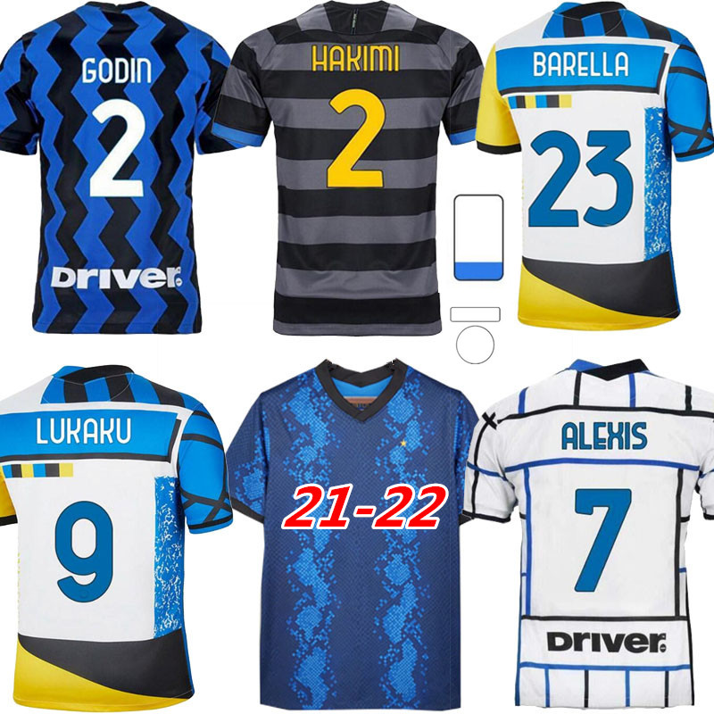 

2021 2022 Inter adult soccer jerseys fourth third 20 21 22LAUTARO lukaku NAINGGOLAN 2021/22 football shirt maillot de foot, Blue