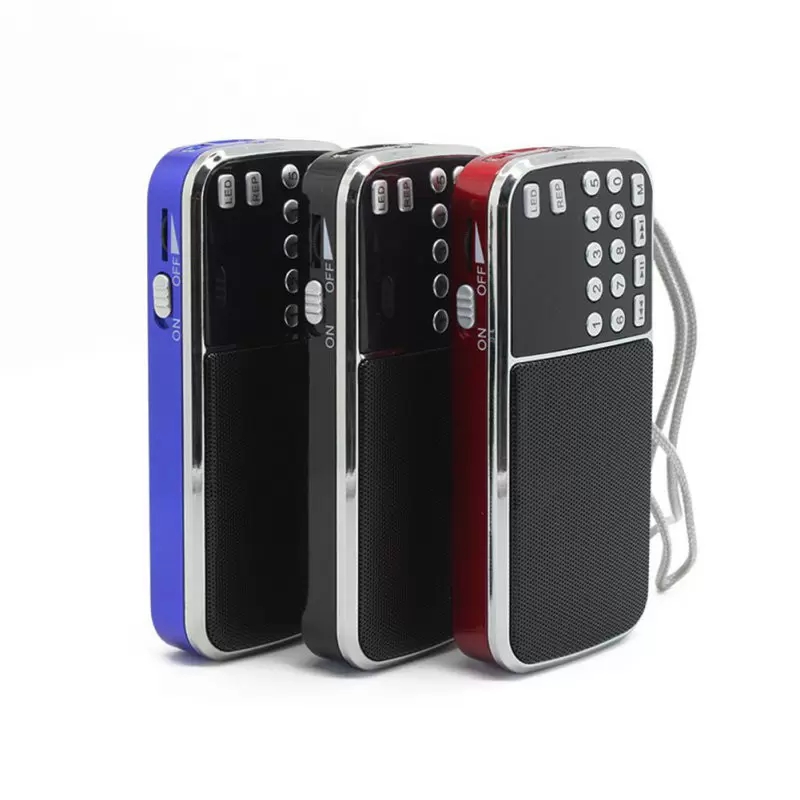 

Mini Radio Speaker Music Player with TF Card USB AUX Input Sound Boxes L-088 outdoor mp3 player Portable Digital Stereo FM/AM 2022