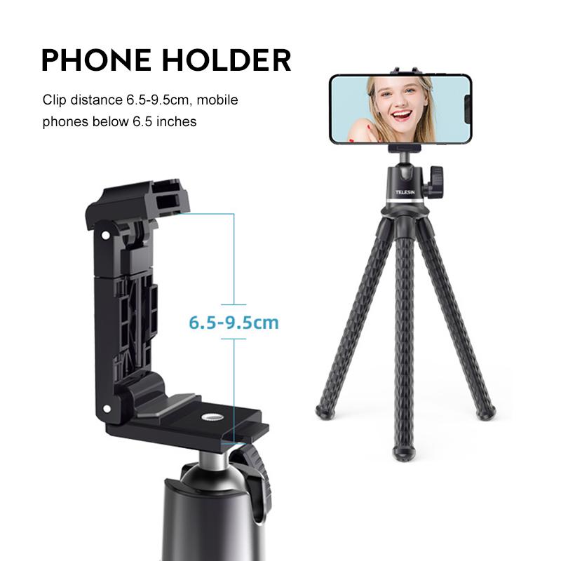 

Flexible Octopus Tripod Micro Single Camera Pan Tilt Phone Holder Multifunction Stable Stand For DSLR SLR Vlog Bracket Tripods