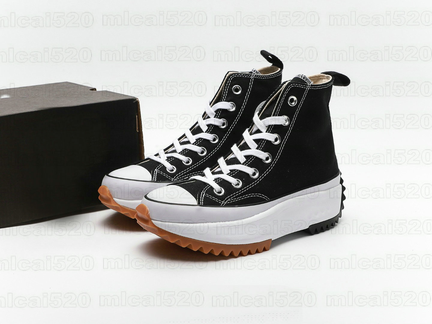 

British Big Eyes Play JW Chuck Casual Shoe Run Star x Hike Hi Black White Gum 1970 Height Increasing Shoes Designer Canvas 1970s Sneakers Th