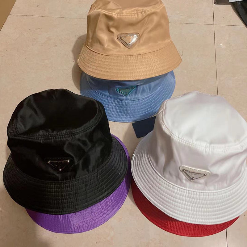

2021SS Bucket Hat For Women Fashion Classic Designer Woman Nylon cap Autumn Spring Fisherman Hats Sun Caps Drop ship
