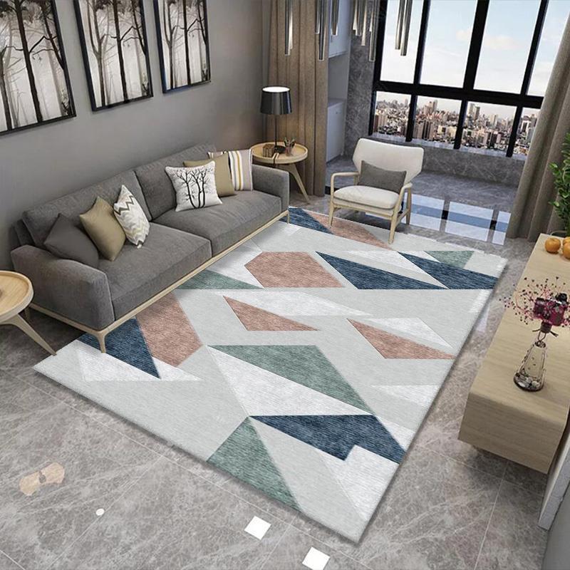 

Carpets Modern Living Room Carpet European Geometric Bedroom Rug Home Wear-Resistant Floor Mat Decorative Sofa Coffee Table, 14
