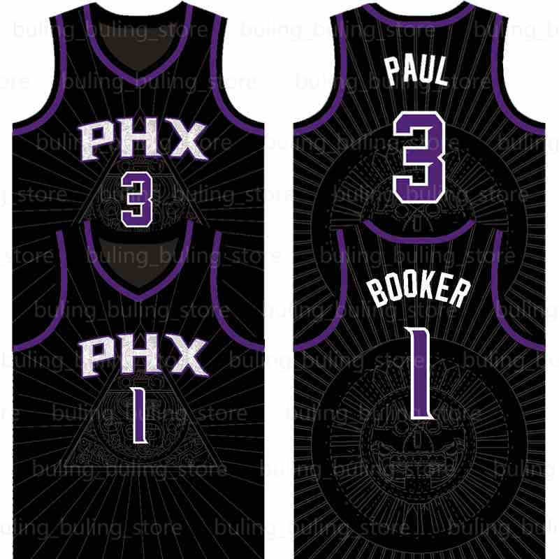 

2021 2022 Devin 1 Booker Basketball Jersey Chris 3 Paul Deandre 22 Ayton PhoenixSunsJerseys Kevin 21 Garnett Black City Giannis, Black;red