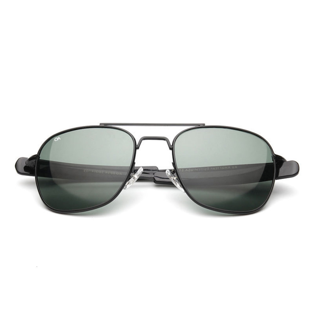 

sunglasses Fashionable sun frames Designer Glasses Men Brand AO Sun Classic For Male Sunglasses American Army Optical Glass Lens masculino1 Nice, Black