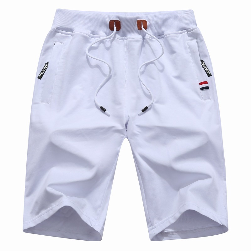 

Shorts Sport Men Solid Men's Summer Mens Beach Cotton Casual Male Sports Homme Brand Clothing, White;black