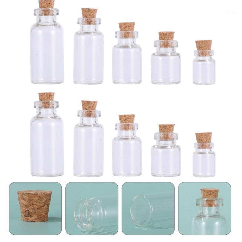

Storage Bottles & Jars 25pcs Creative Drift Bottle Wishing Glass Drifting (White)