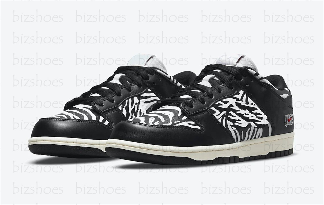 

Quartersnacks x Designer Low Zebra Sport Shoes Black White Trainers Mens Women Sports Sneaker Shoe, 01