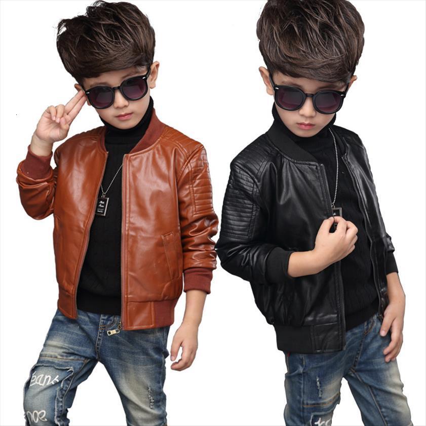 

baby pu leather boy jacket thick velvet boys coats children warm outerwear 2 4 6 8 10 12 years kids, Blue;gray
