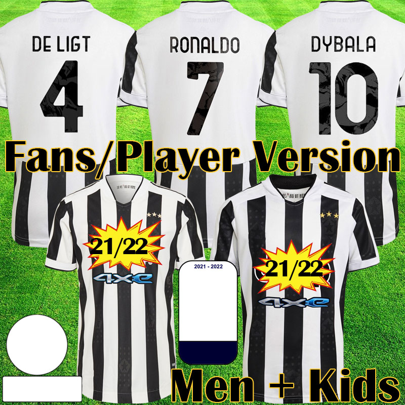 

Fans Player version soccer jersey 2021 2022 Juventus 21 22 football shirts RONALDO top Kids juv kits DYBALA KULUSEVSKI DE LIGT Equipment jerseys, 21 22 kids home