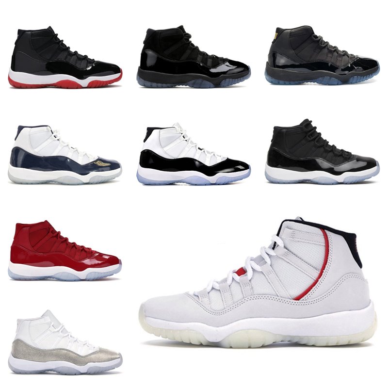 

2021 jumpman 11 basketball shoes 11s Big Kid men women legend concord High Space Jam Gamma Blue Cap and Gown 25th Anniversary Sneakers Trainers, Black