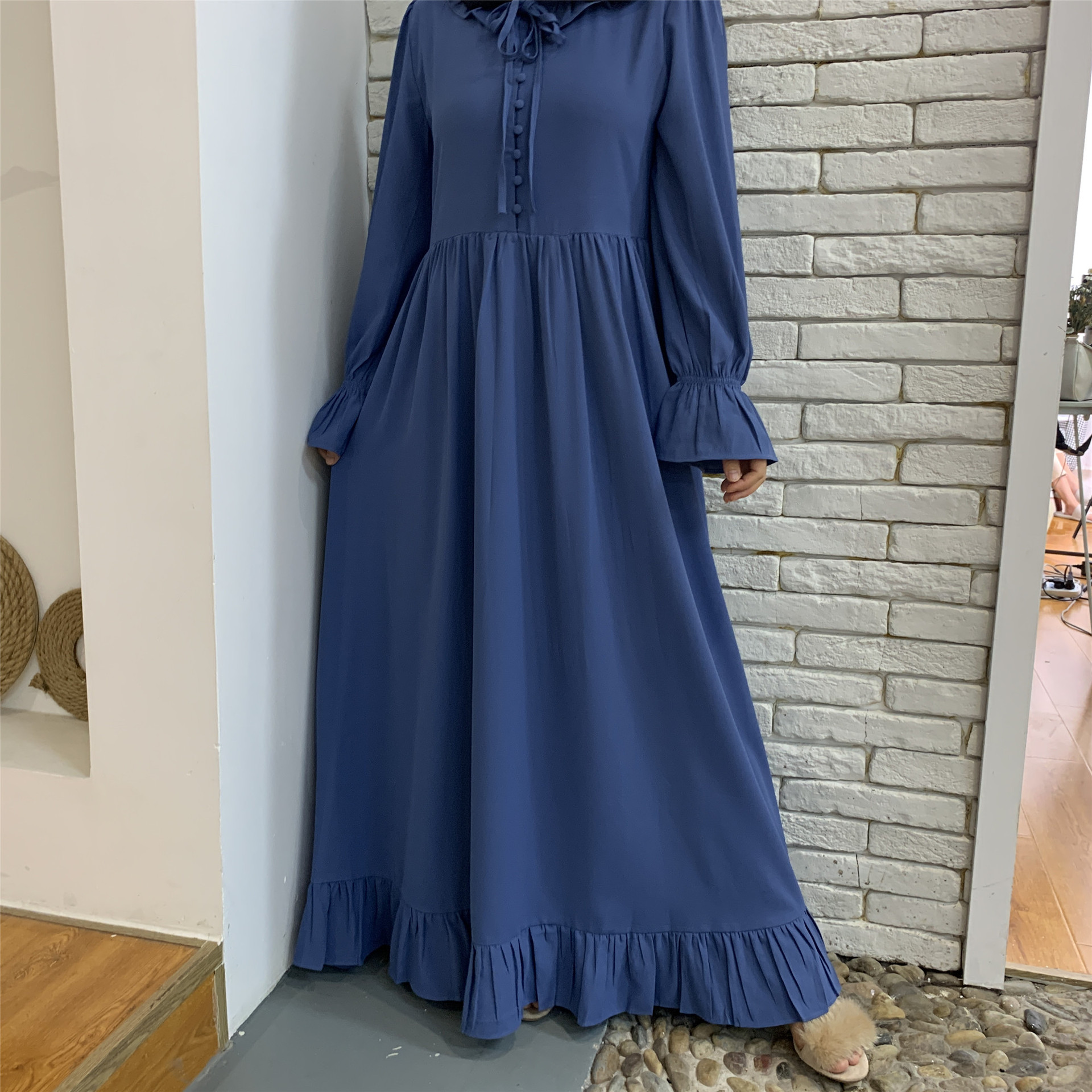 Eid Mubarak Abaya Dubai Turkey Abayas for Women Muslim Fashion Hijab Dress Kaftan Islamic Clothing Vestidos De Moda Musulmana-image-693173643