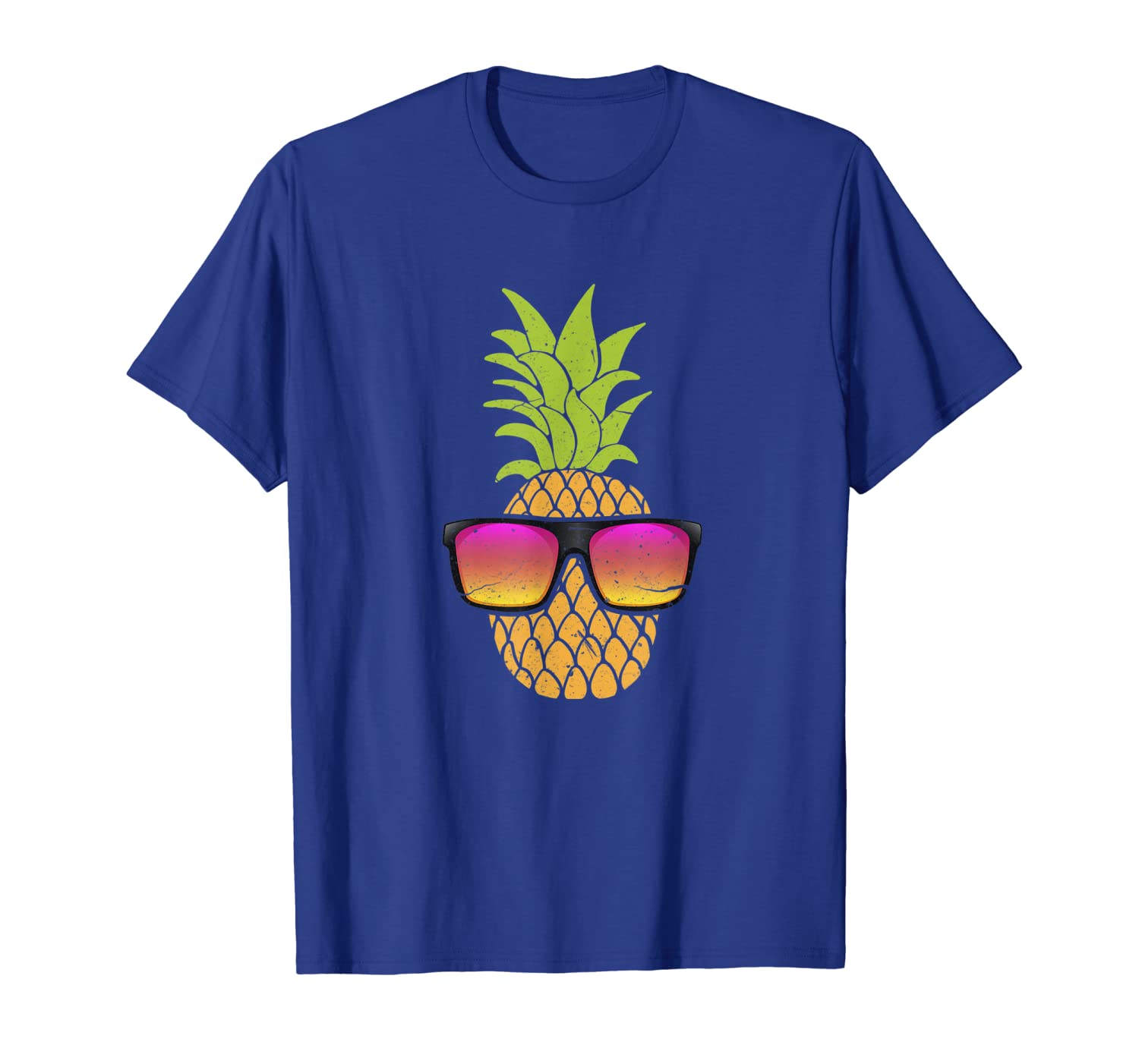 

pineapple with sunglasses hawaiian summer beach party shirt, White;black