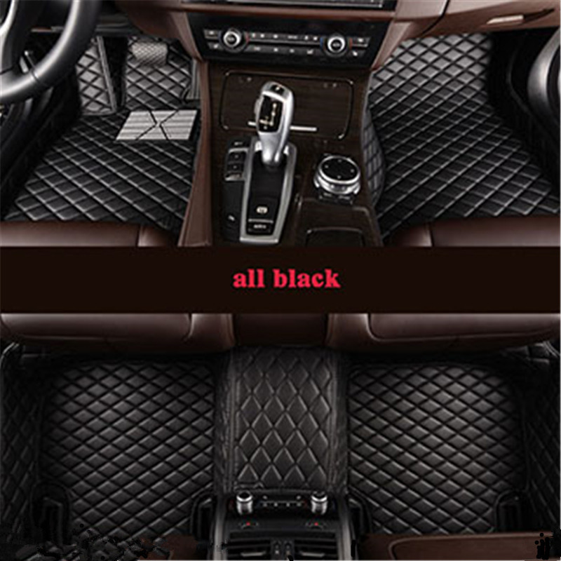 

Custom 5 Seat car floor mats for vw polo sedan golf tiguan jetta touran touareg accessories