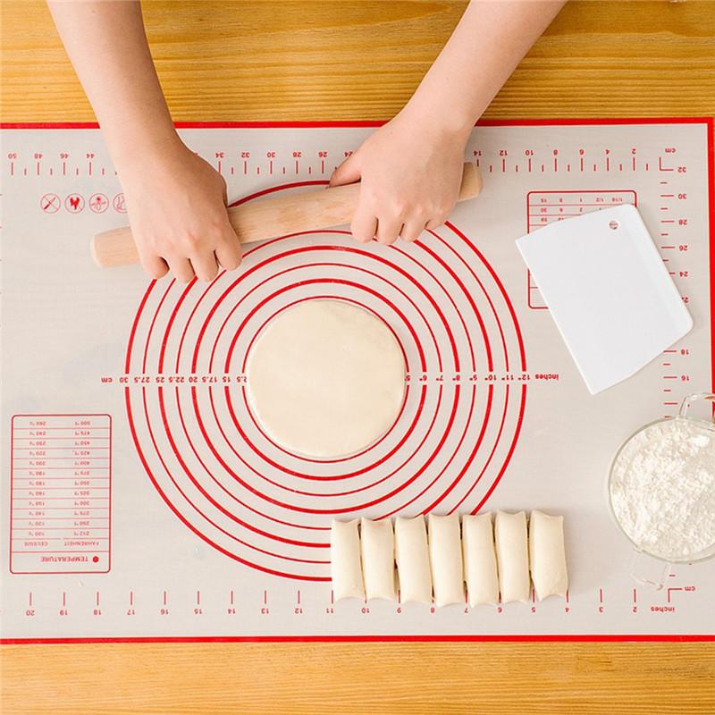 

Mats & Pads Kneading Dough Mat Silicone Baking Pizza Maker Pastry Kitchen Cooking Gadgets Bakeware Table Pad Sheet