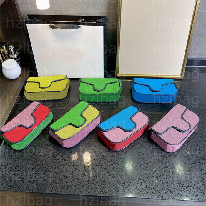 

Mini Multicolor Cross Body Itly Designer Bag Purse Luxurys Wallet Chain Jacquard Multi Color Flap Womens Shoulder Bags, Color 01