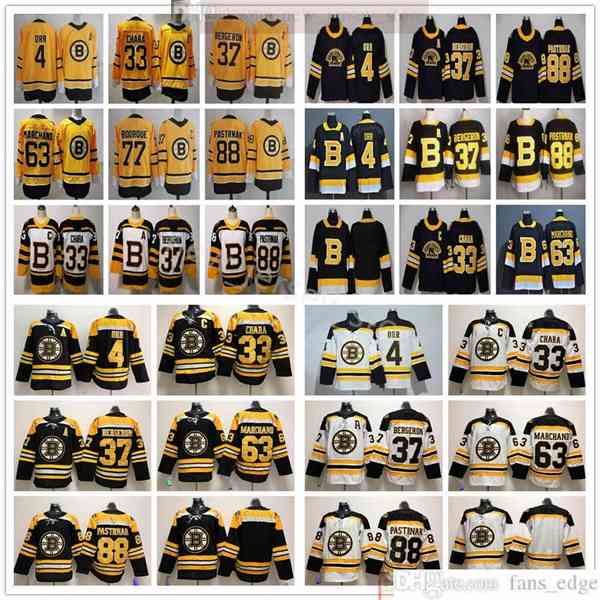 

2021 Reverse Retro Boston Bruins Hockey 63 Brad Marchand Jerseys New Yellow 88 David Pastrnak 33 Zdeno Chara 37 Patrice Bergeron Bobby Orr, Black;red