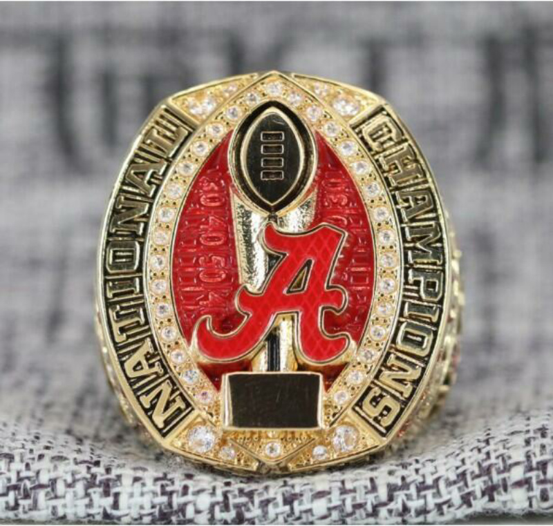 

2020~2021 Alabama Crimson Tide National Championship Ring Souvenir Fan Men Gift Wholesale Drop Shipping, Golden;silver