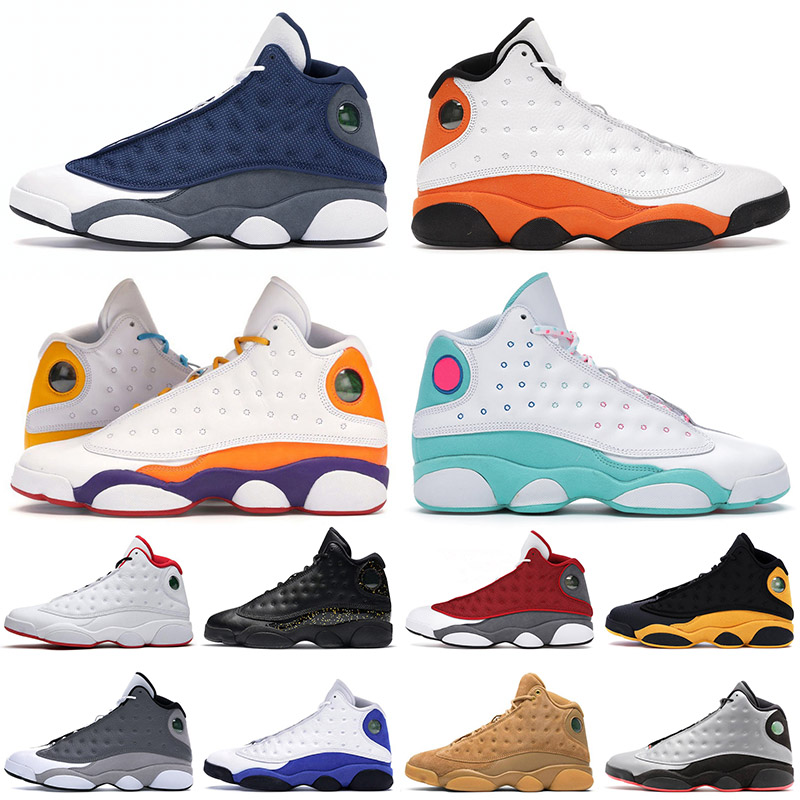 

13 13s XII Flint Jumpman 2021 Arrival Basketball Shoes Starfish Men Women Soar Green Playground Reverse He Got Game Trainers Sneakers 36-47, D41 italy blue 40-47