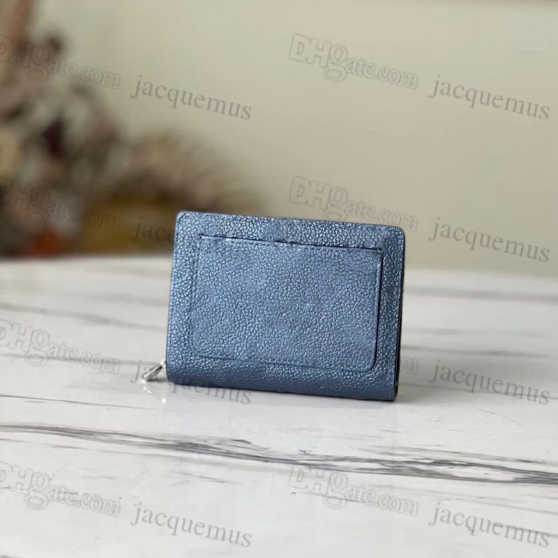 

with box top quality the latest mens wallet zippy clea wallets womnes small short purse embossing flower geninue leather wallet card, I need see other product