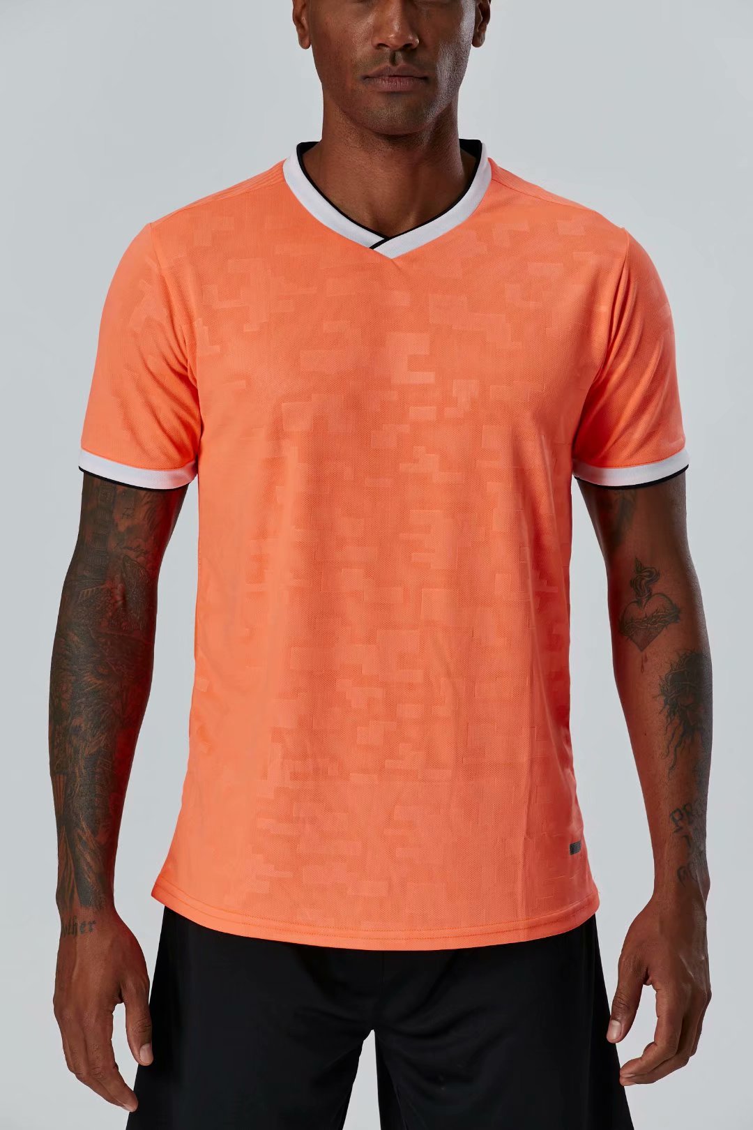 

#039 Football uniform men+kids soccer Jersey printing team custom track and field sports short-sleeved shirt, Black;yellow