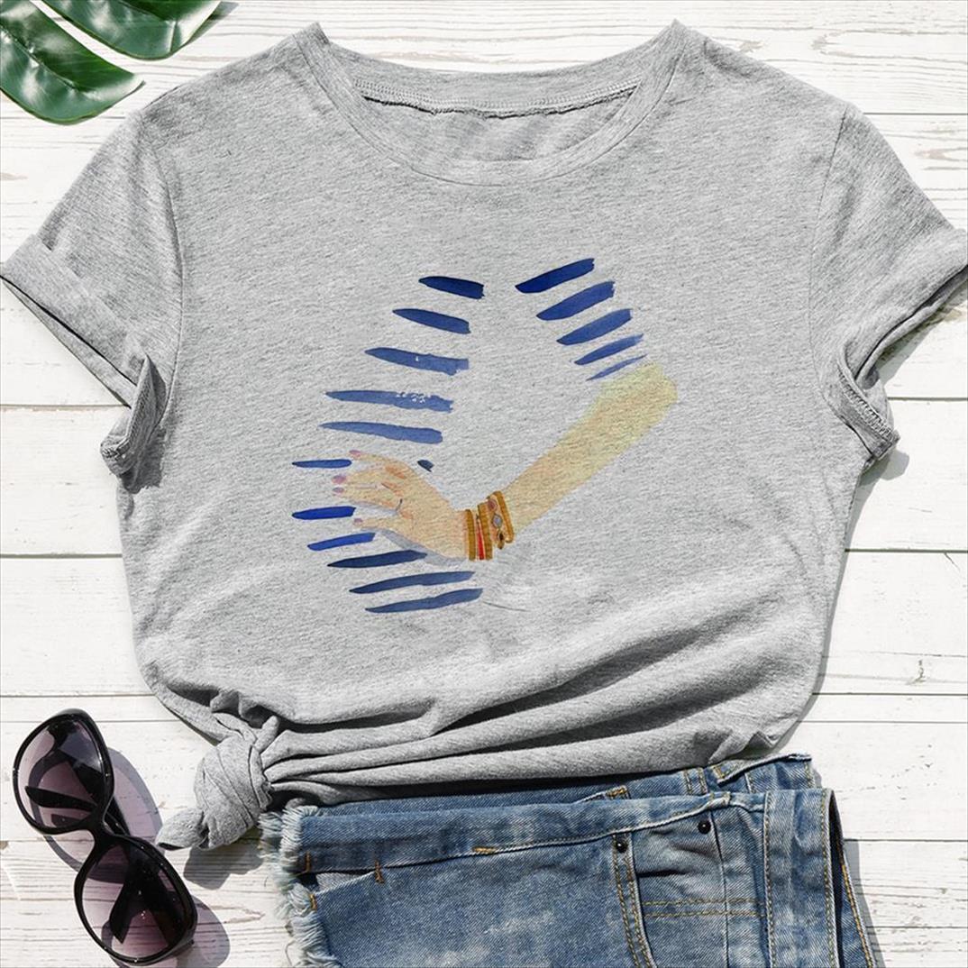 

cartoons girl cute print modern womens t shirt aesthetic streetwear white grey round neck oversize