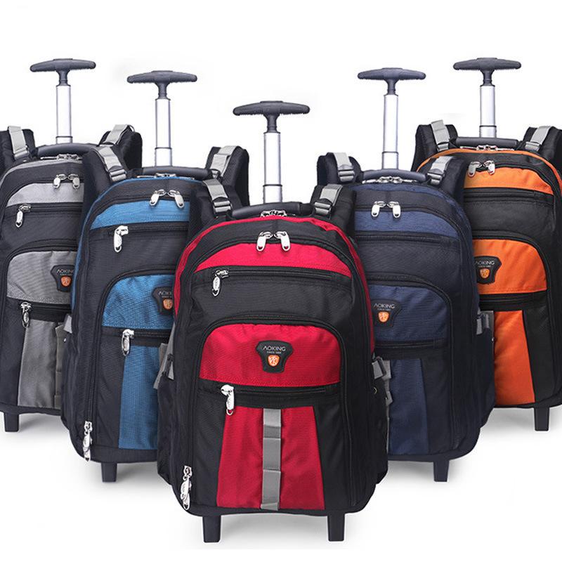 Duffel Bags LeTrend Trolley Backpack Shoulder Bag Man/Women/Student Luggage 19/22 Inch Boarding Travel-image-704509388