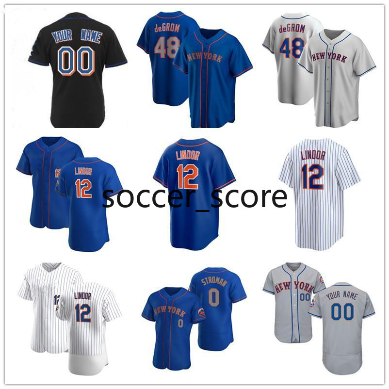 

Met Jerseys Francisco Lindor Pete Alonso Jacob deGrom Jeff McNeil Mike Piazza Michael Conforto Marcus Stroman David Wright Baseball Shirts, Blue;black