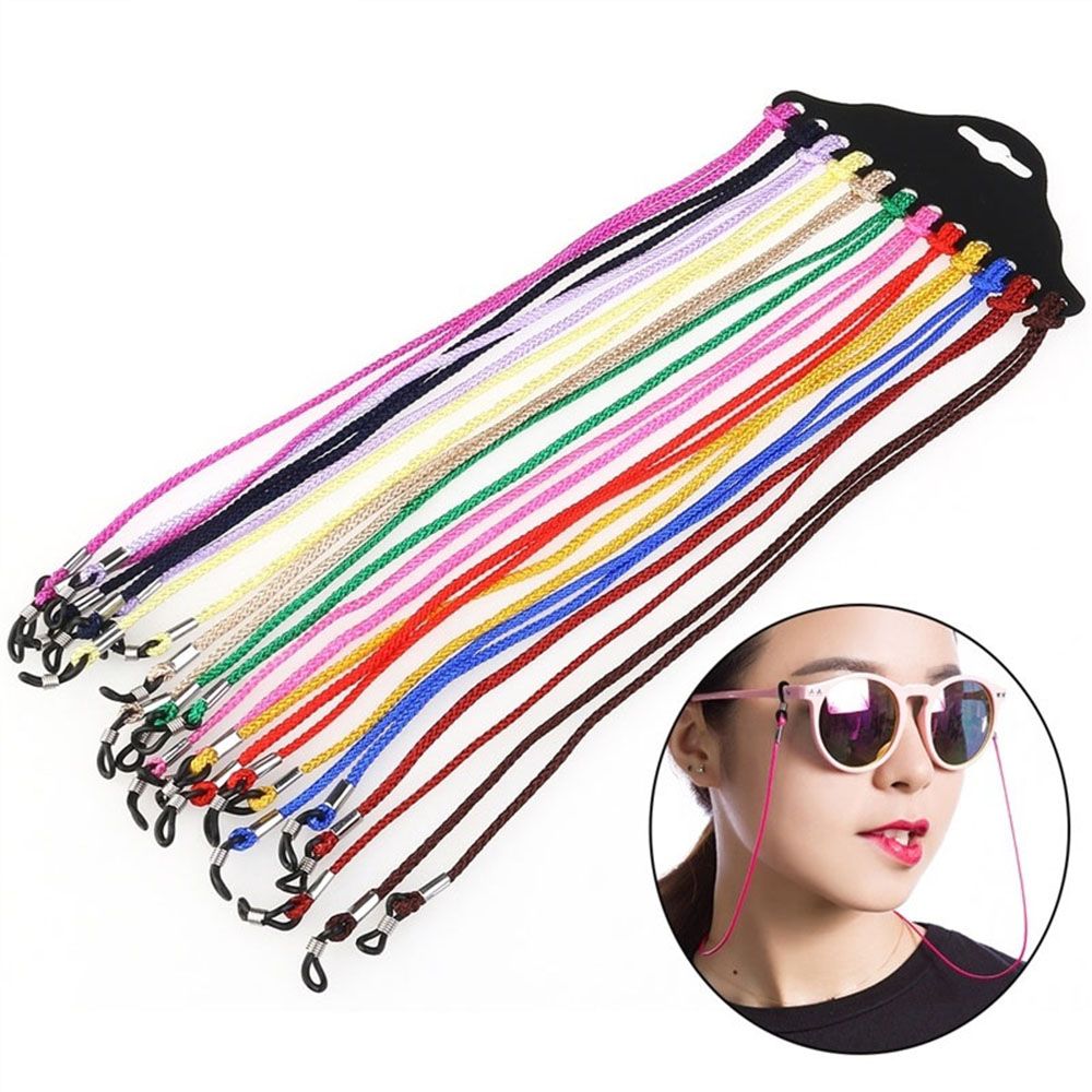 

120pcs/Lot Multicolor Black Nylon Glasses String Cord Holder Sunglasses for Tavel Eyeglasses Lanyard Neck Rope Strap