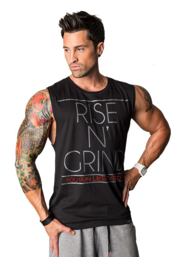 Men's Tank Tops New Mens Man Bodybuilding Men Top Stringer Fitness Singlet Cotton Vest Clothes Golds Shirt Sleeveless Gasp Muscle-image-692480873