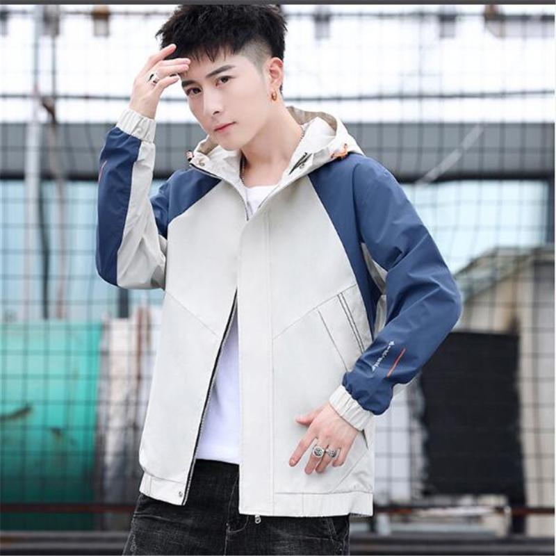 

Spring And Autumn Casual Men' Hooded Jacket Cardigan Top Clothes Coat Jackets, Black