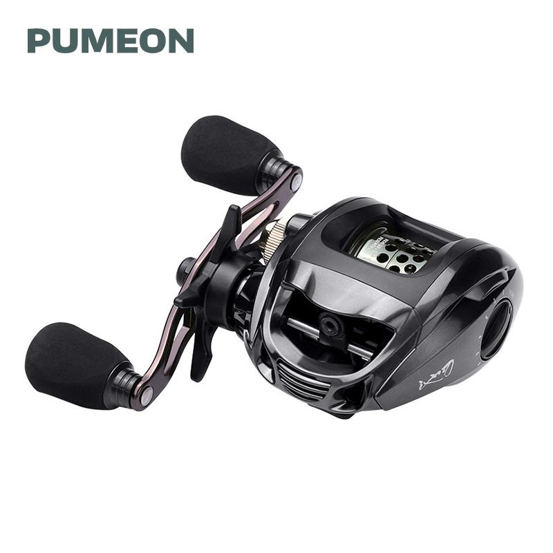 

Fishing Reel Gear Ratio 6.3:1 12+1 Bearings Max Drag 5.5KG Left/Right Hand Magnetic Brake System Carp Wheels Baitcasting Reels