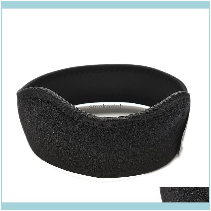 

Elbow Pads Athletic Outdoor As & Outdoors 1Pcs Black Elastic Brace Adjustable Knee Straps Support Safety Guard For Sports Running Drop Deliv