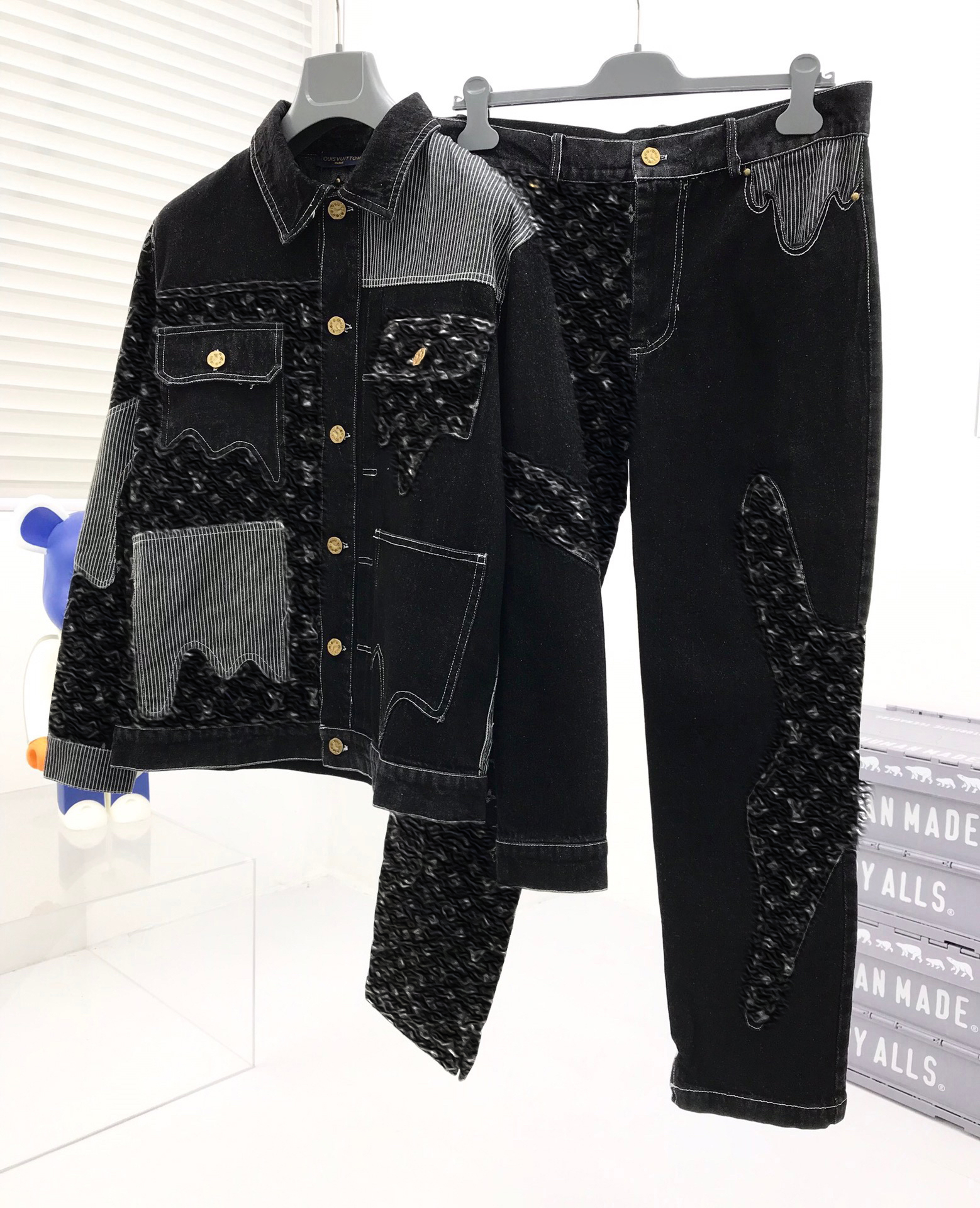

2021ss spring and summer new high grade cotton shirt Men's hoodie Suit pants Casual Fashion jacket Color stripe print sweatshirt Size: s-xxxl Color: black white 08125