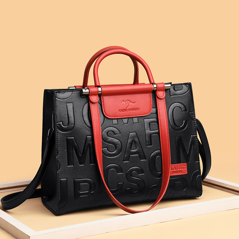

Designer Bags Handbag s Women's fashion high capacity sense big women's hand versatile One Shoulder Messenger, Red