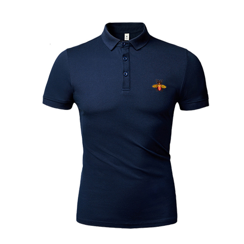 

men's t shirts summer 2021 slim fit t-shirt lapel polo fashion brand youth short sleeve men, White;black