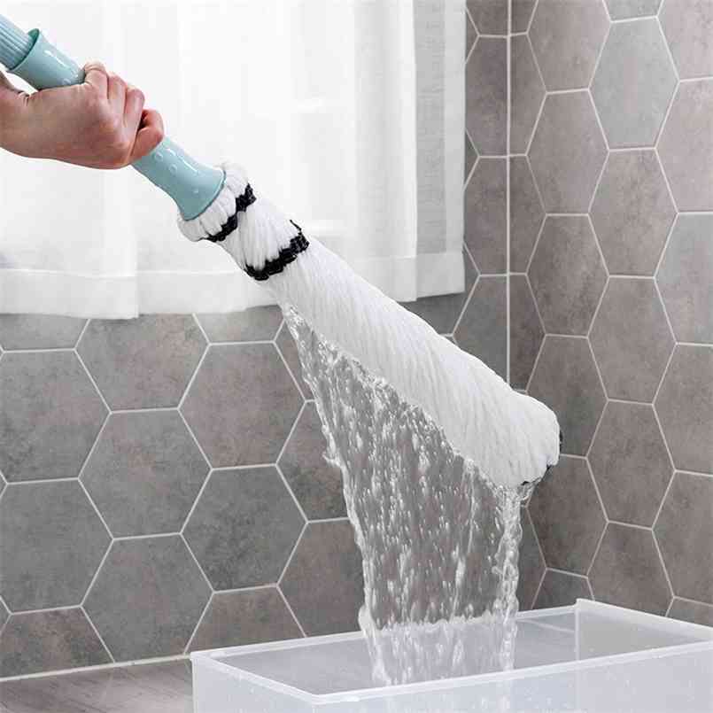 Squeeze Mop Wonderlife_ Store for Wash Floor Lazy Kitchen Wring Spin Home Help Self Wet Hand Free Window Cleaner Round 210908-image-728485171