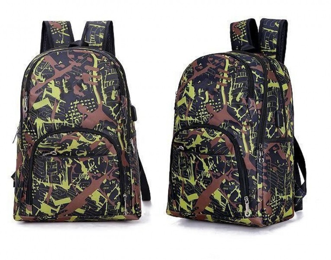 

2020 Best out door outdoor bags camouflage travel backpack computer bag Oxford Brake chain middle school student bag many colors, Green