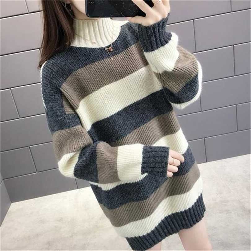 

women's casual pullover long-sleeved long knitted sweater dress 211110, Pj616