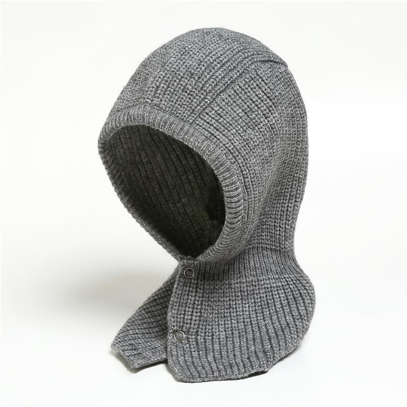 

Scarves Knitted Ring Neck Scarf Women Winter Warm Cap Solid Snood Outdoor Unisex Men Magic Hat Collar Bufanda 2021