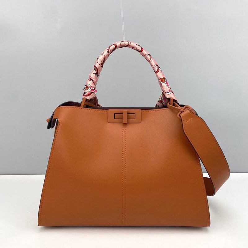 

Fend Luxurys Bag Autumn and winter 2021 new Peekaboo leather kitten Bag Fashion versatile bag women's large capacity one shoulder handbag