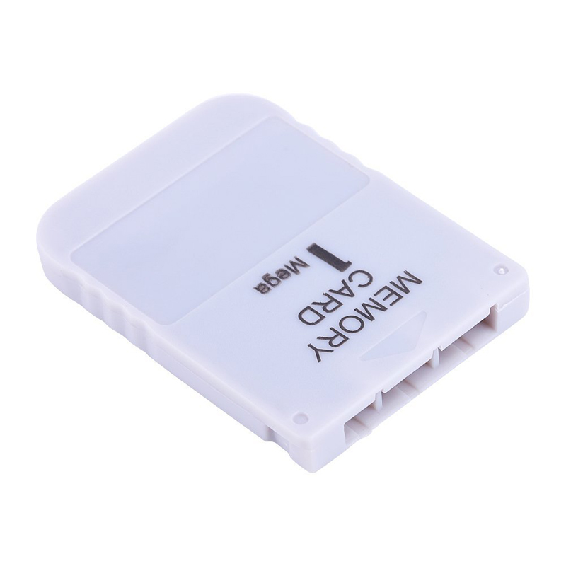 

White 1MB 1M Memory Save Saver Card For Playstation One PS1 PSX Game System